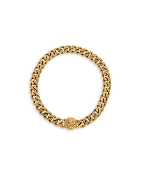 Versace Men's Collana Metallo Chain Necklace Gold 